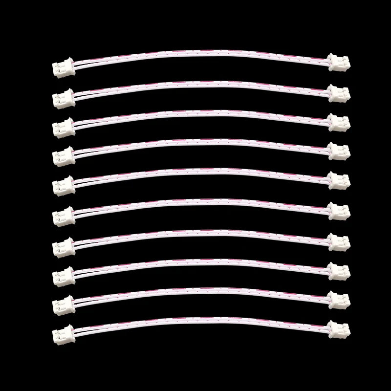 

10 шт. микро JST PH 2,0 мм Шаг 2 штырька Женский на Женский фоторазъем PH2.0 Гнездо красный белый кабель 26AWG 20 см