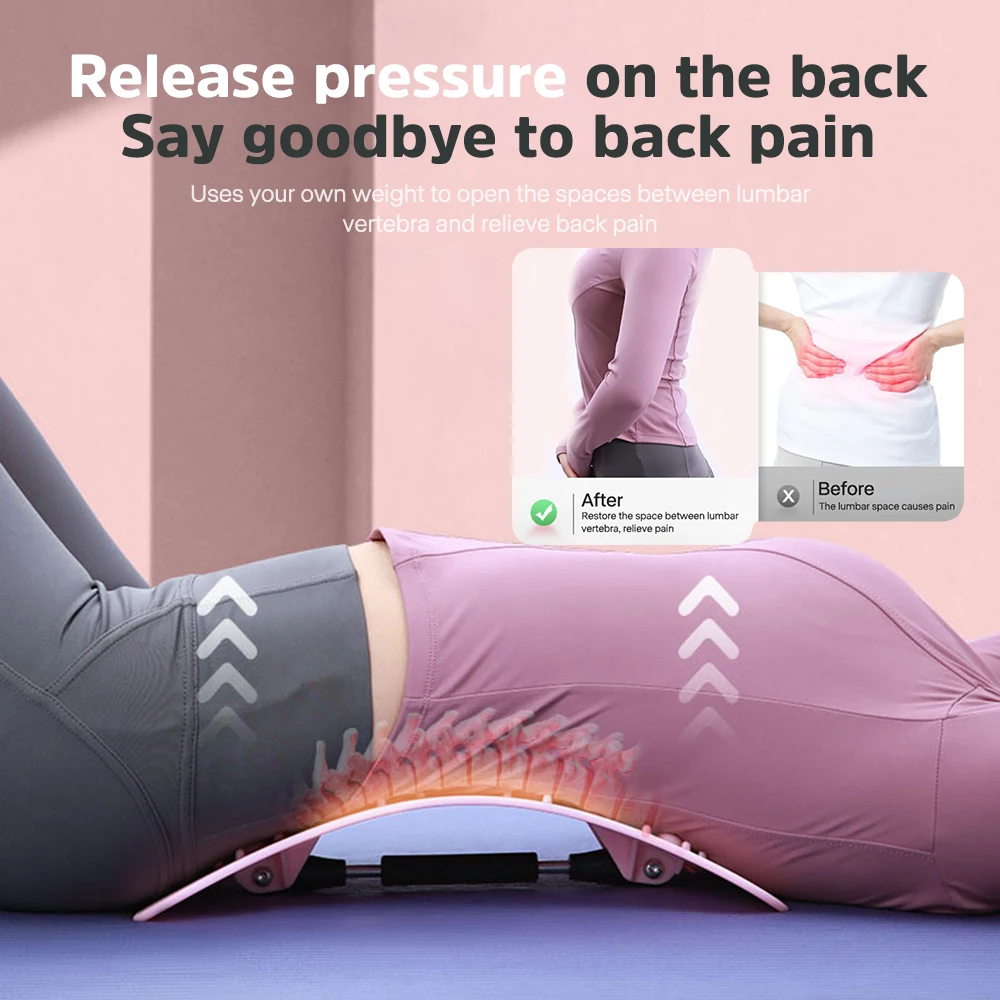 

Magnetic Back Massage Muscle Relax Stretcher Posture Therapy Corrector Back Stretch Spine Stretcher Lumbar Support Pain Relief