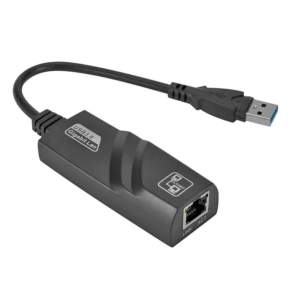 

Сетевой адаптер USB 3,0-10/100 Gigabit RJ45, 100 Мбит/с