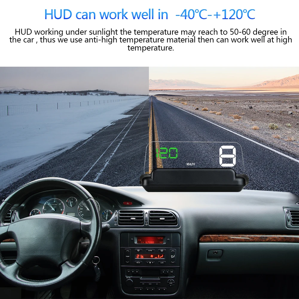 C500 Hud Obd2 Проекционный Дисплей Для Автомобильной Электронной Приборной Панели