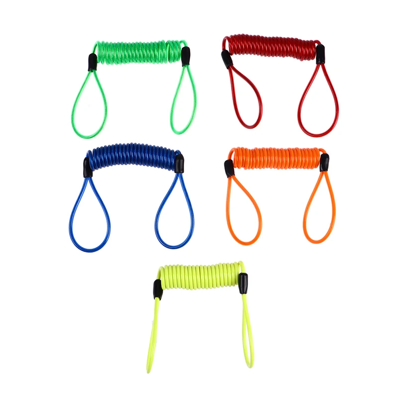 Security Anti Thief Motorbike Motorcycle Wheel Disc Brake alarm lock & bag and reminder spring cable
