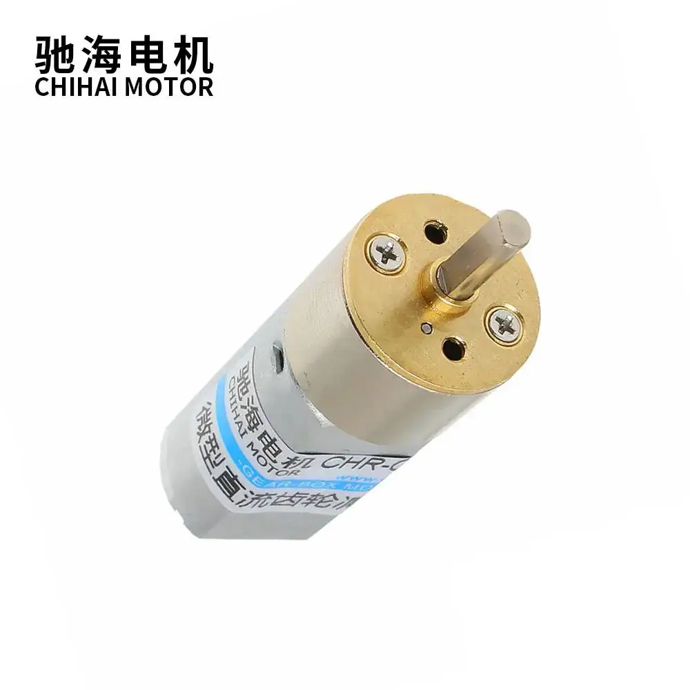 Двигатель Chihai постоянного тока 3 В 6 12 24 Низкая скорость 16 ммМикро Мини мм