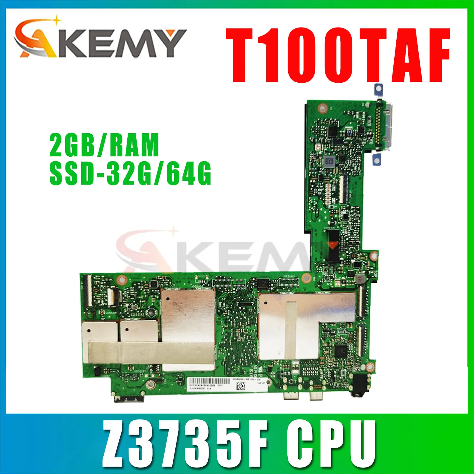 Материнская плата для ноутбука с процессором/Z3735F 2GB/RAM Материнская плата ASUS/64G 100% TEST OK Материнская плата для ноутбука с процессором/Z3735F 2GB/RAM Материнская плата ASUS/64G 100% TEST OK