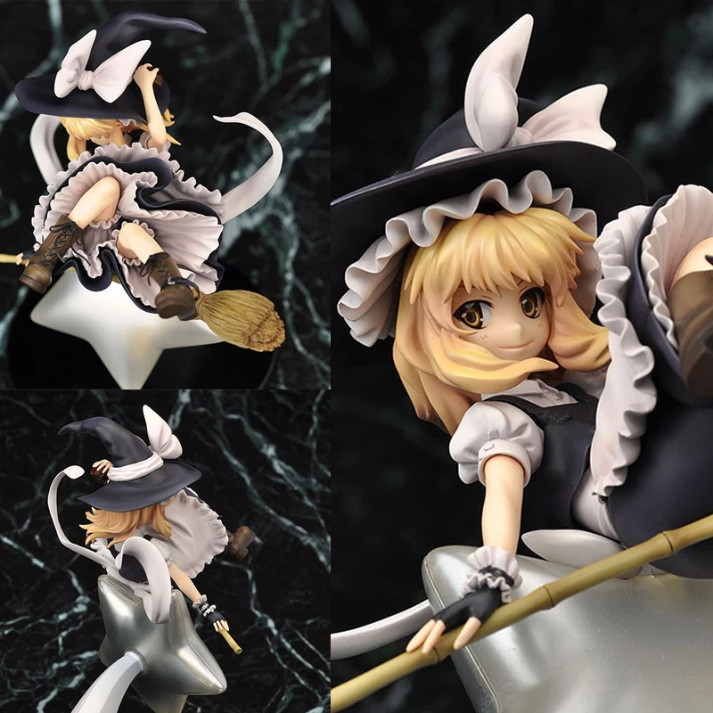 

Touhou Project Kirisame Marisa Anime Figures Game Luminescent Action Figure PVC Collection Statue Model Toys Gift 22cm