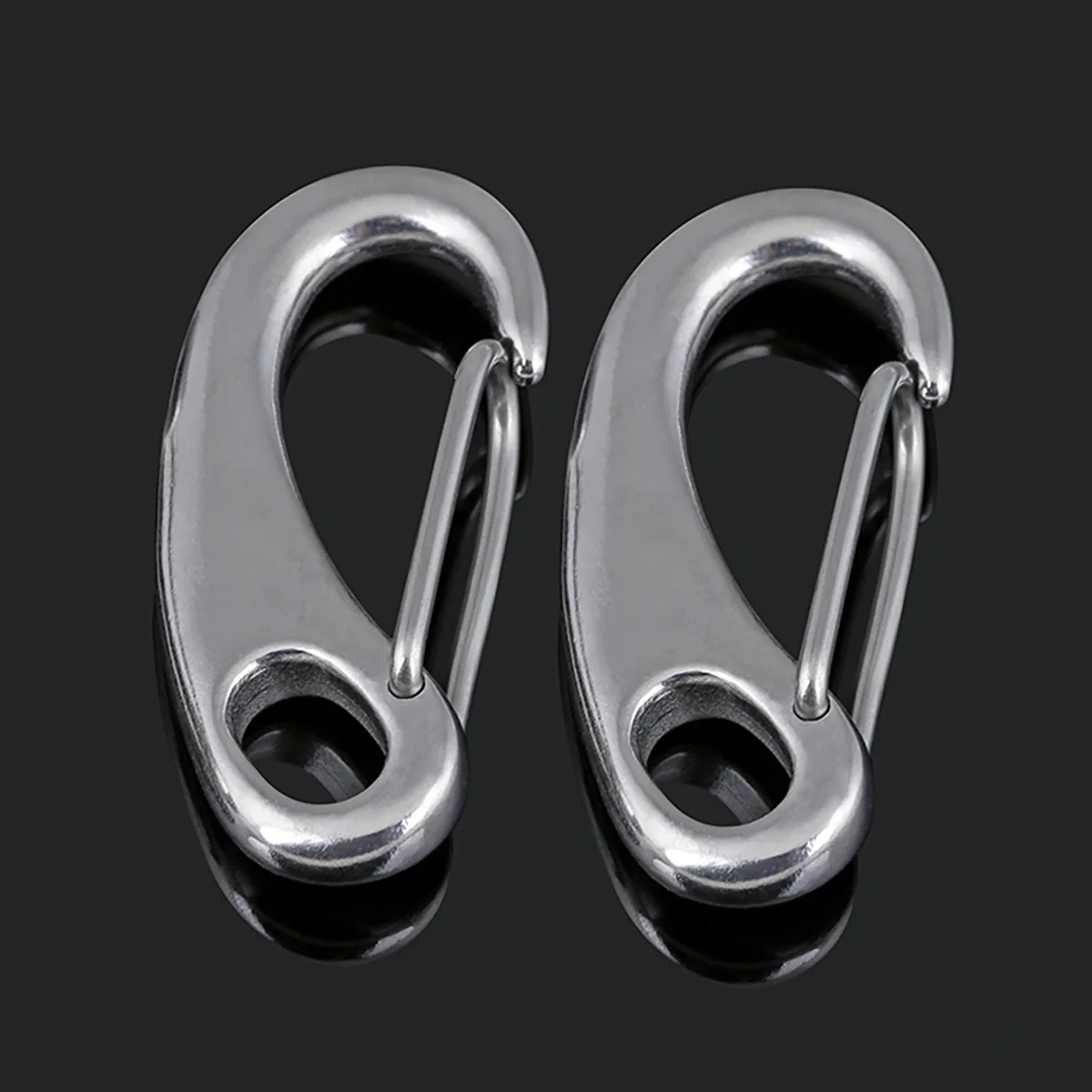 

304 Stainless Steel Egg Shaped Spring Buckle Lobster Wire Rope Quick Hanging Shackle M30M50M70M100