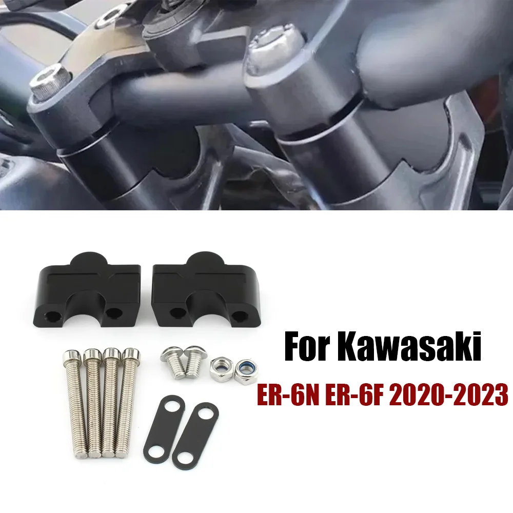 Фото Для Kawasaki ER-6N ER6N ER 6N Z650 NINJA650 2012-2016 стояки руля мотоцикла 30 мм адаптеры кронштейн удлинитель крепления зажим №1
