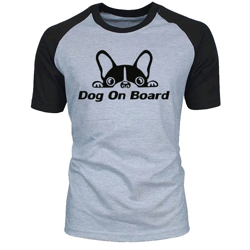 

Summer fashion printed conductor Bulldog Dog casual men's T-shirt