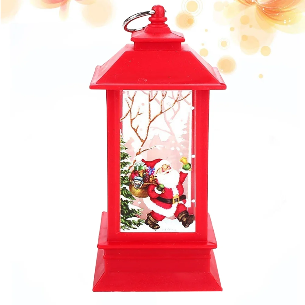 

Lantern Christmassnow Globe Led Decorative Lampsanta Light Snowman Vintage Glitter Scene Decor Flame Building Lit Night Gifts
