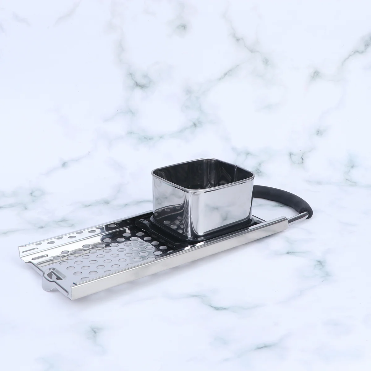 

Grater Spaetzle Maker Cheese Press German Shredder Potato Scraper Pasta Noodle Stainless Hand Tool Steel Slicer Spätzli Julienne