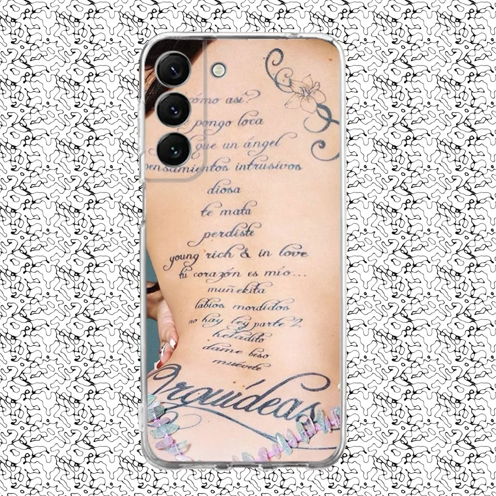Силиконовый чехол для телефона Album Orquideas K-Kali U-Uchis Samsung S30 23 21 22 20 FE lite S10 9 PIus Note20ultra Soft