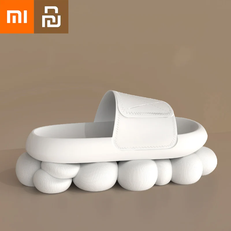 

Шлепанцы Xiaomi Youpin на толстой подошве, летние домашние Нескользящие сандалии для ванной и душа, для пар, домашняя уличная одежда Mi
