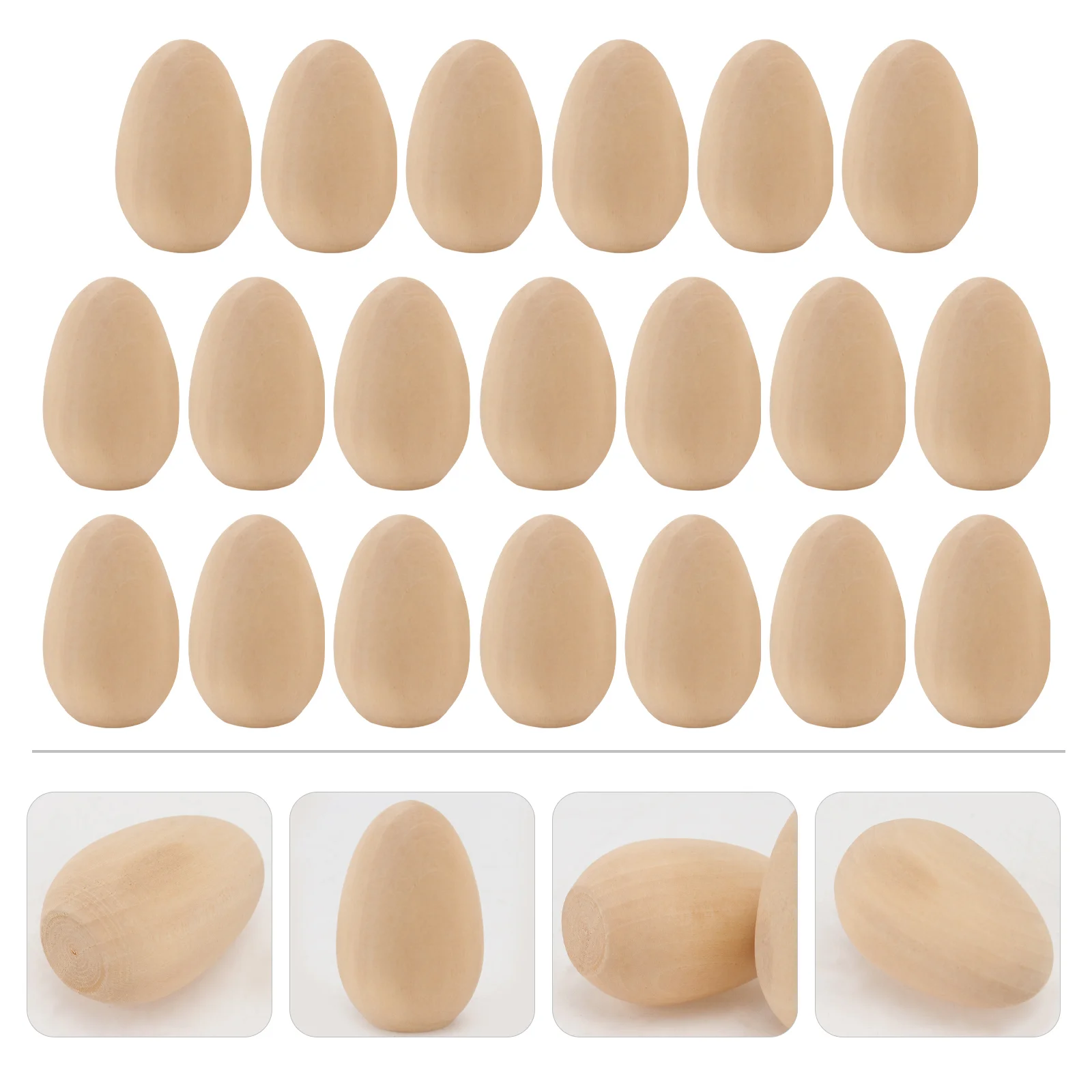 

Easter Eggs Egg Wooden Wood Unfinished Unpainted Fake Painting Craft Diy Crafts Kids Ornaments Toy Party Ornament Blank
