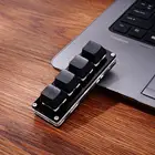 Черная клавиатура, 4 клавиши, мини-клавиатуры, USB, программирование макросов, быстрая клавиатура, механическая клавиатура, Custimize DIY, Игровая клавиатура для рисования