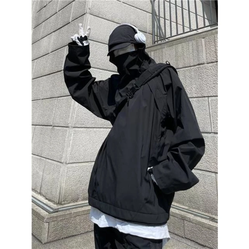 

2022 new American retro outdoor zipper jacket for mens and womens Y2K with couples high street loose all-match overalls trousers