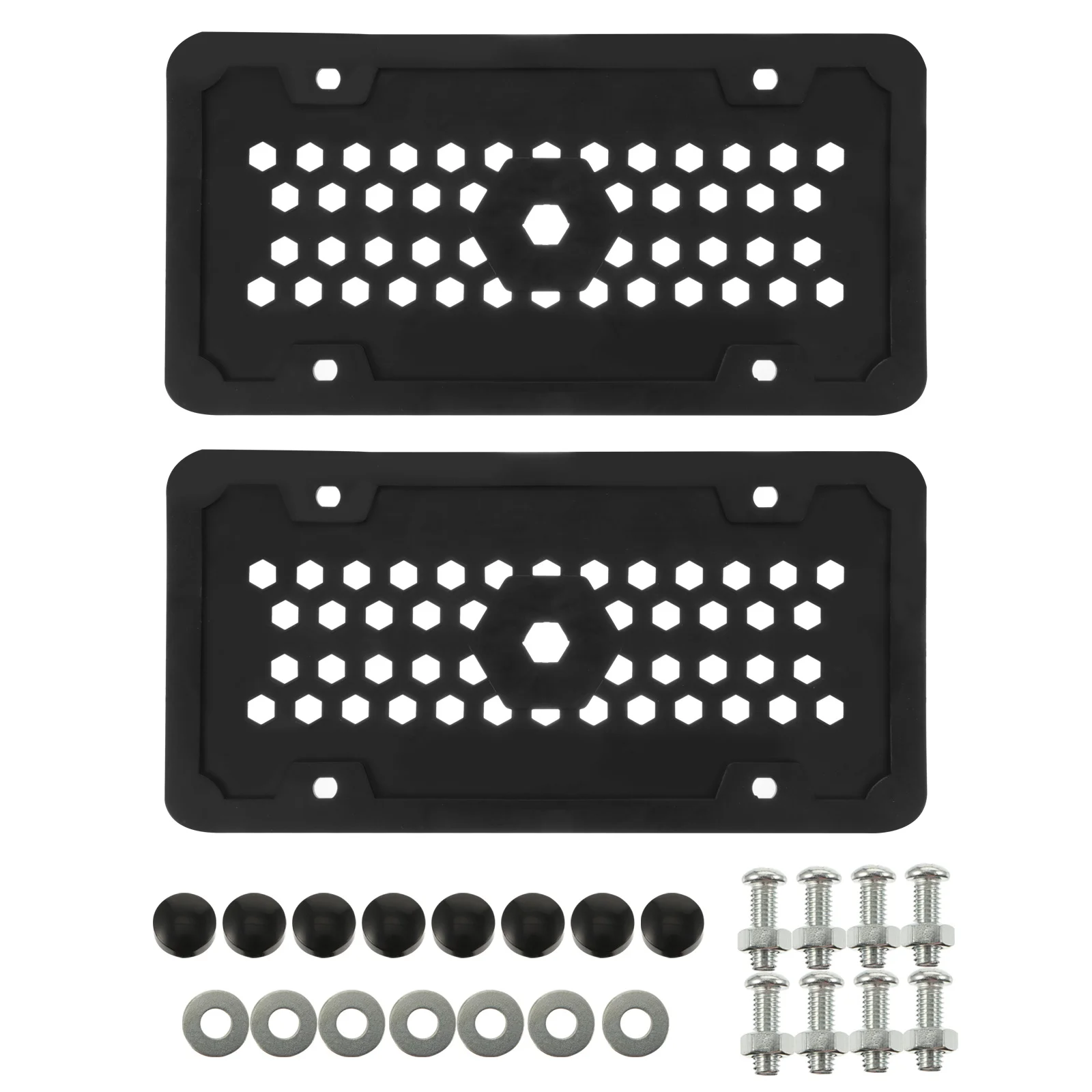 

2Pcs Universal US Car License Plate Bracket Front License Plate Bracket