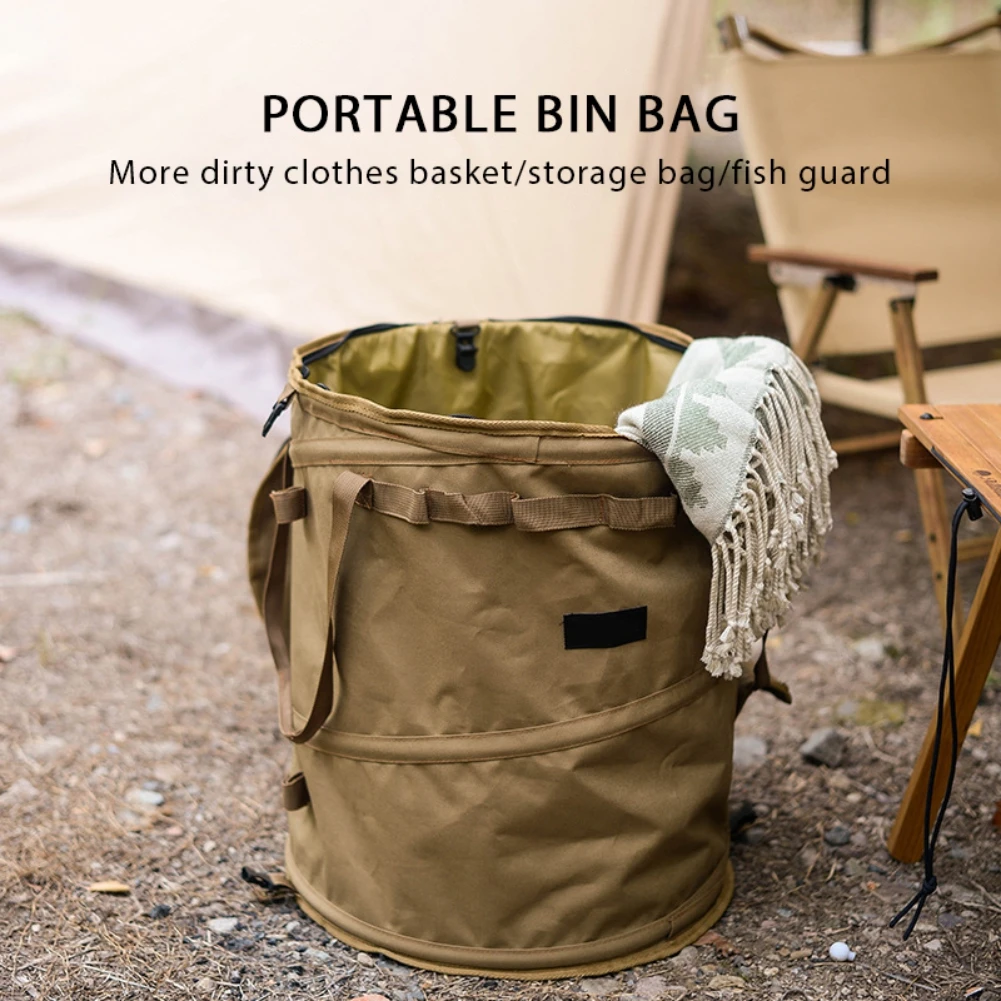 Clothes Sundry Storage Bag Folding Camping Collapsible Bucket Multifunction Outdoor Holder Barrel Ultralight for Travel