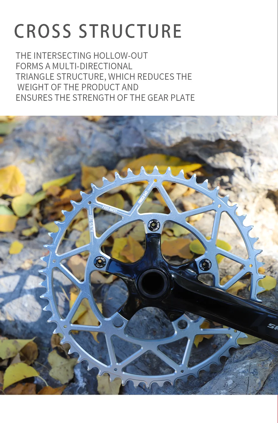 _ 7075-T651 110 BCD 5-болтовая круглая звезда с широкой звездой 36T-58T звездочка из