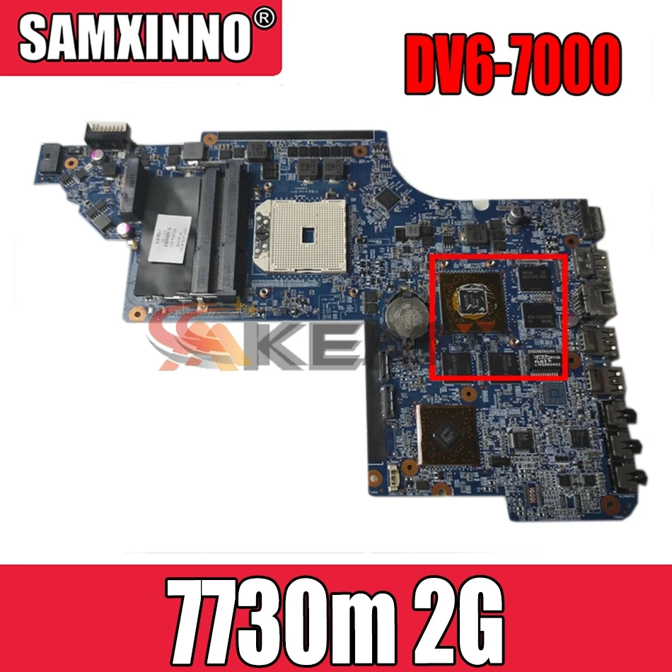 

AKemy682183-001 laptop motherboard for HP DV6 DV6-7000 682183-501 DV6Z-7000 NOTEBOOK DDR3 7730m 2G