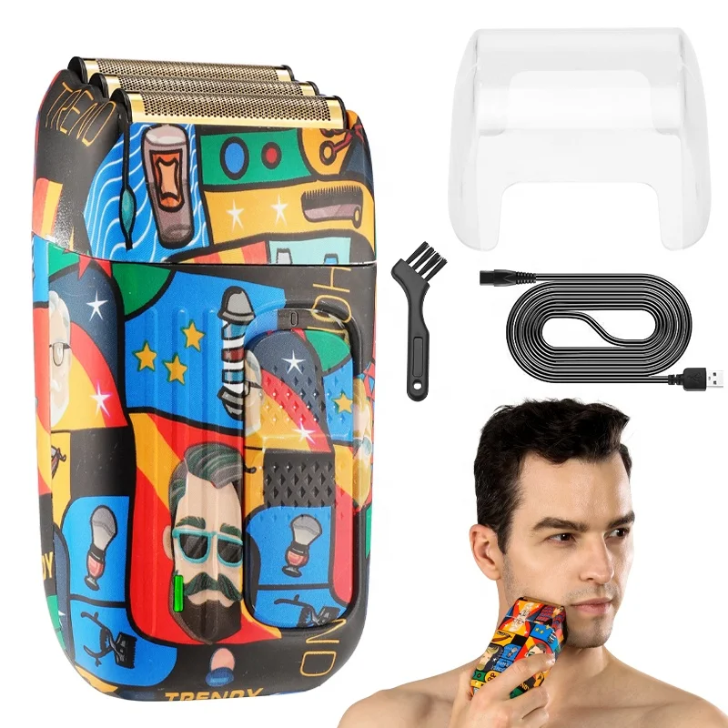 Бритва Resuxi 3303A из фольги аккумуляторная профессиональная электрическая для