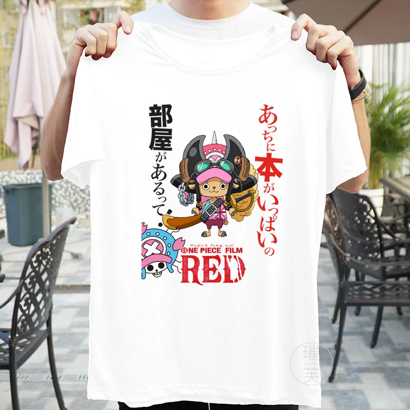 

Модель 2022 года, Оригинальная футболка с изображением Красного Тони чоппера, Луффи, модная повседневная футболка с коротким рукавом и 3D-прин...