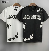 dsquared2 new mens womens printed lettersround neck short sleeve street hip hop pure cotton tee t shirt dt939