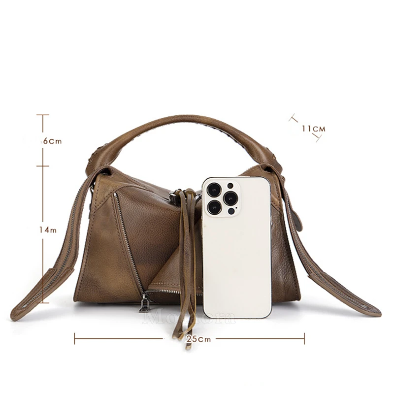 MOTAORA новая модная квадратная сумка из воловьей кожи маленькая через плечо