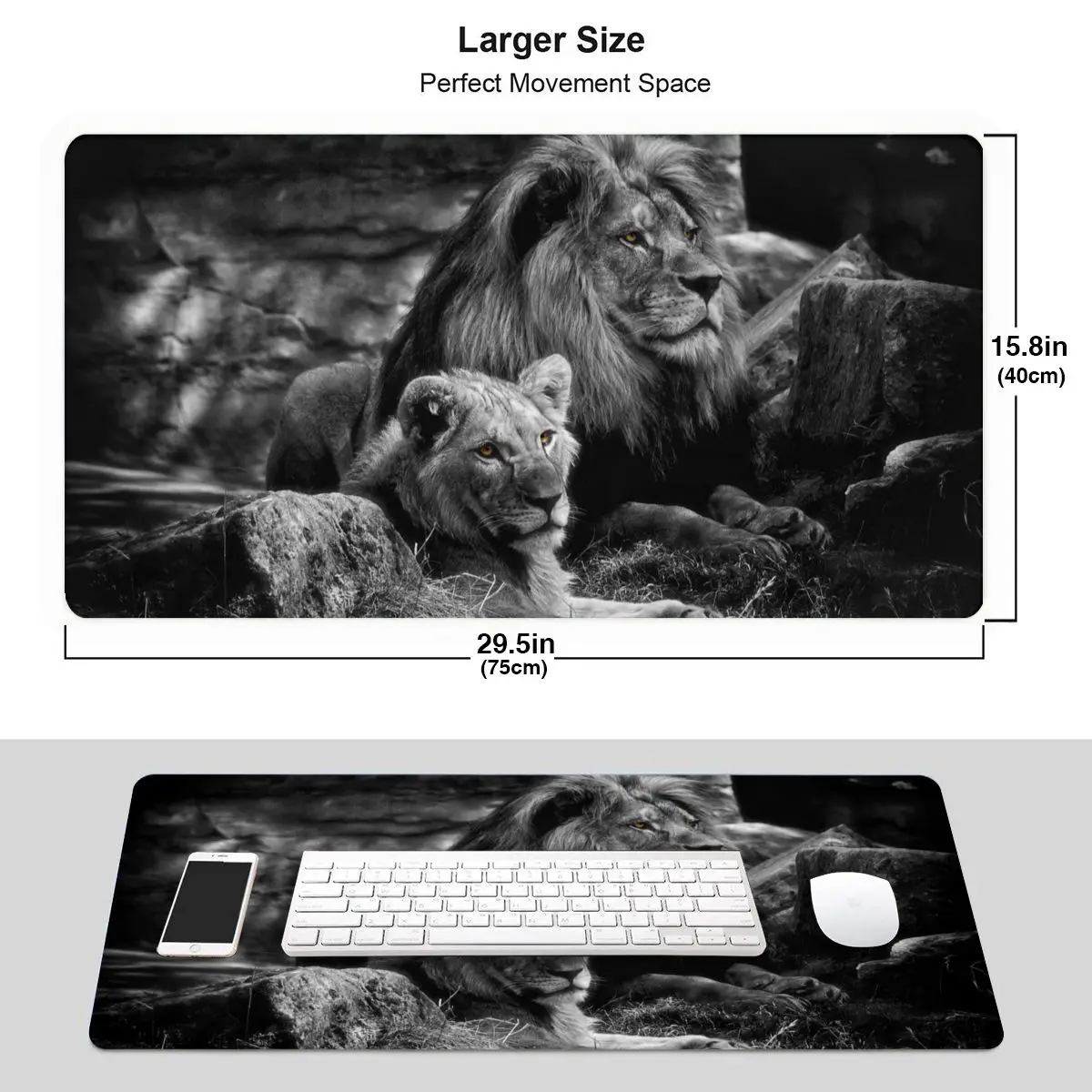 Компьютерный коврик для мыши большой игровой тканевый компьютерный с