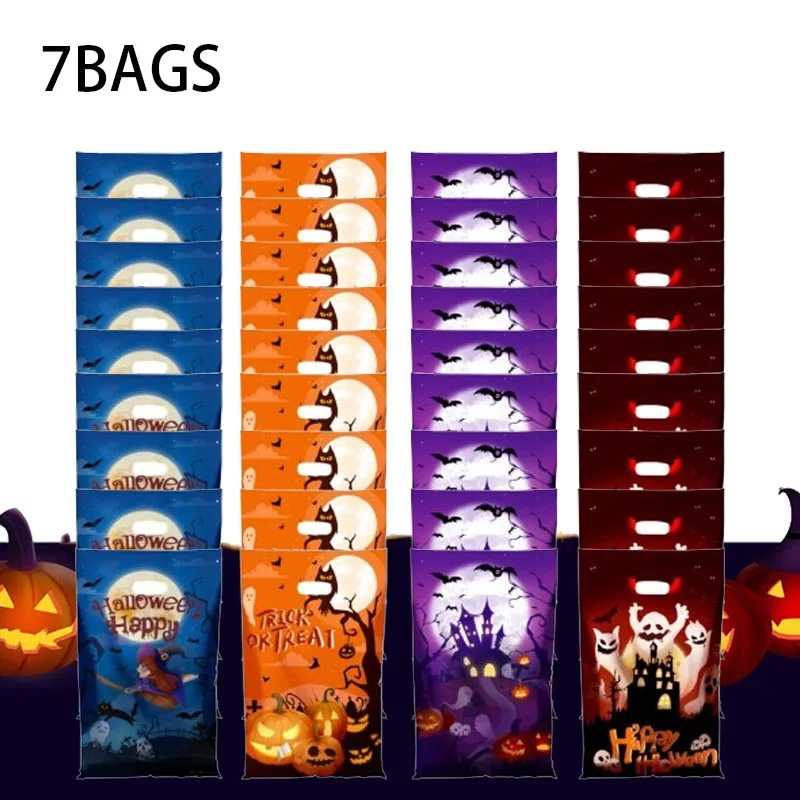Сумки Для Конфет На Хэллоуин Ассорти Упаковка 1-7 Милые Праздничные Лакомств