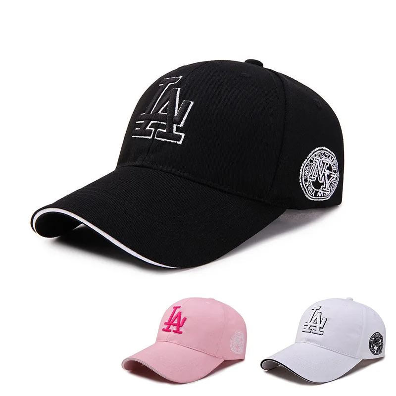 

Men's LA Embroidered Baseball Cap Female Summer Outdoor Sports Brand Snapback Cap Breathable Hip Hop Sun Dad Hat Korean Version