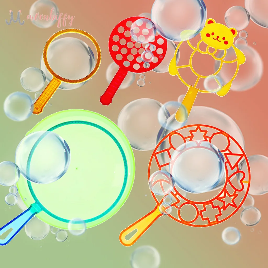 

6pcs/set Bubble Wand Set Bubbles Wand Assortment Party Parent-child Exchange Interactive Toy Giant Bubble Blow Outdoor Toys