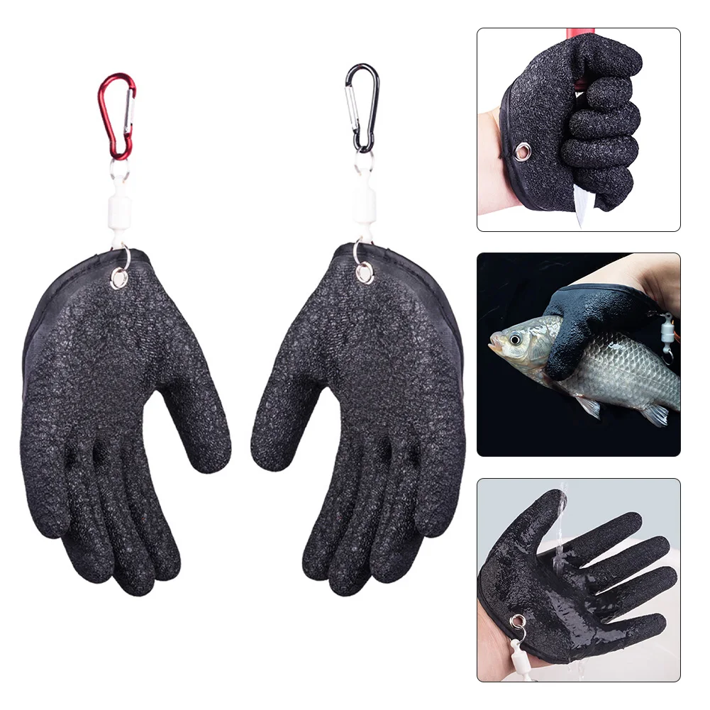 

Anti-slip Coating: Latex A Protect Hand From Puncture Scrapes Fisherman Professional Catch Fish And With Magnet Release X60A