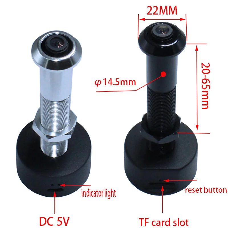 Tuya диаметр 14 5 инфракрасная охранная дверь ночного видения широкоугольная