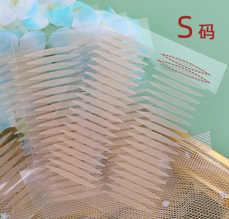 Невидимая наклейка на веко кружевные полоски для подтяжки глаз двойная лента век