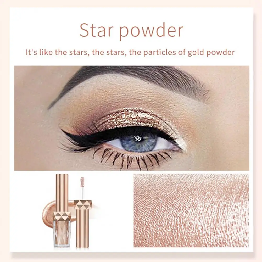 

Подарочные универсальные моножидкие тени для век, косметический инструмент для макияжа, портативные моножидкие тени для век с блеском для ...