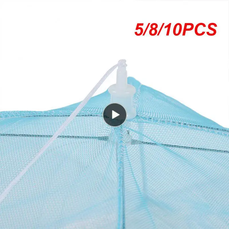 

5/8/10PCS Anti Fly Mosquito Umbrella Style Food Cover Food Covers Umbrella Mesh Washable Breathable Table Home Using Food Cover