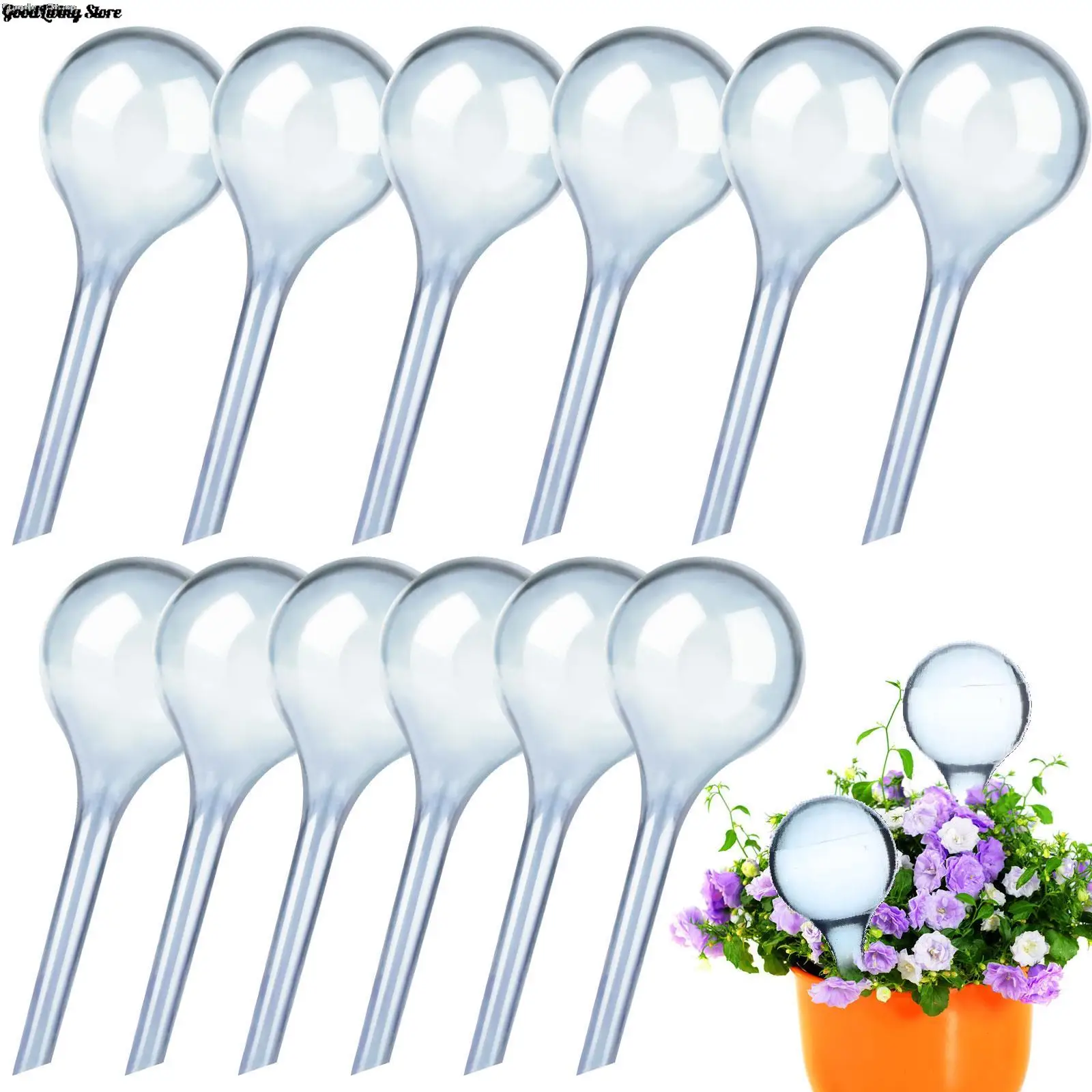 

1pc Plant Watering Globes Self Watering System ​PVC Self Plant Watering Lazy Waterer Travel Dripper blue