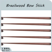 5pcs unfinished brazil wood 44 double bass bow stick blank double bass bow stick