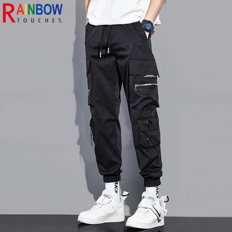 Брюки-карго Rainbowtouches мужские дышащие модные штаны Удобные однотонные