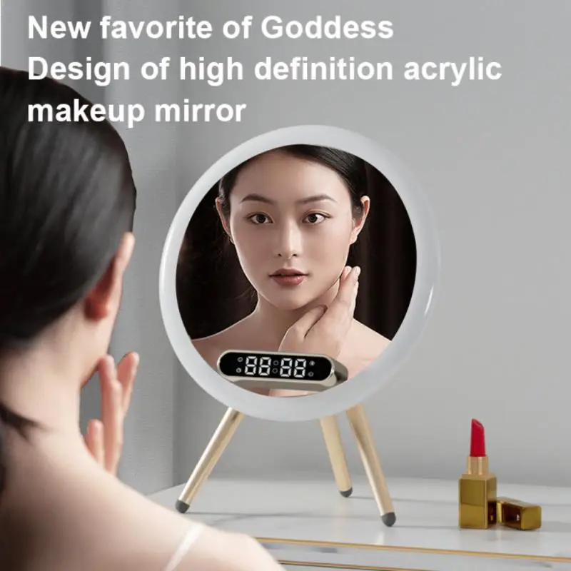 

Phone Stand Lighting Digital Display Small Audio Lazy Live Universal Alarm Clock Smart Home Wireless Charger Lighting