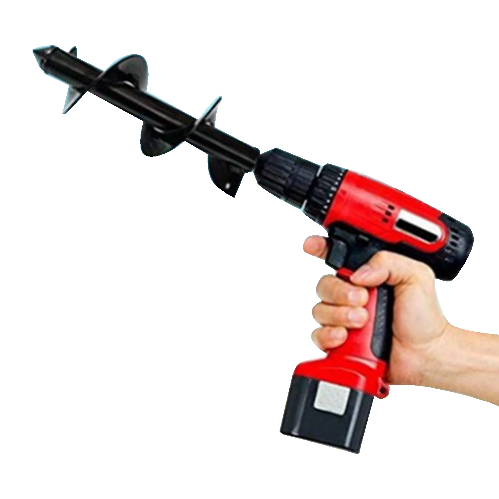 

For Garden Planting Hole Earth Auger Hole Digger Post Hole Digger Garden Planting Machine Drill Bit Garden Auger Tool Two Size