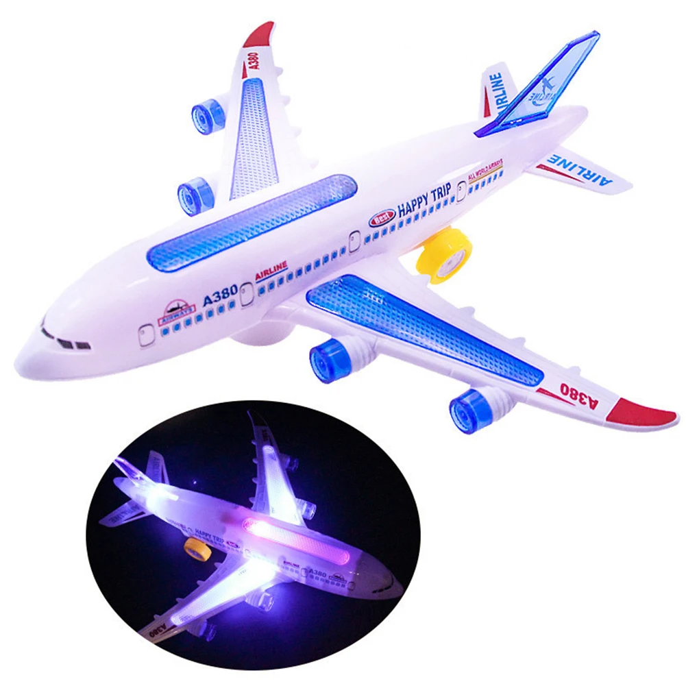 

Детский игрушечный самолет, модель электрического самолета с мигасветильник, сборный самолет, игрушка для детей, подарок на день рождения д...