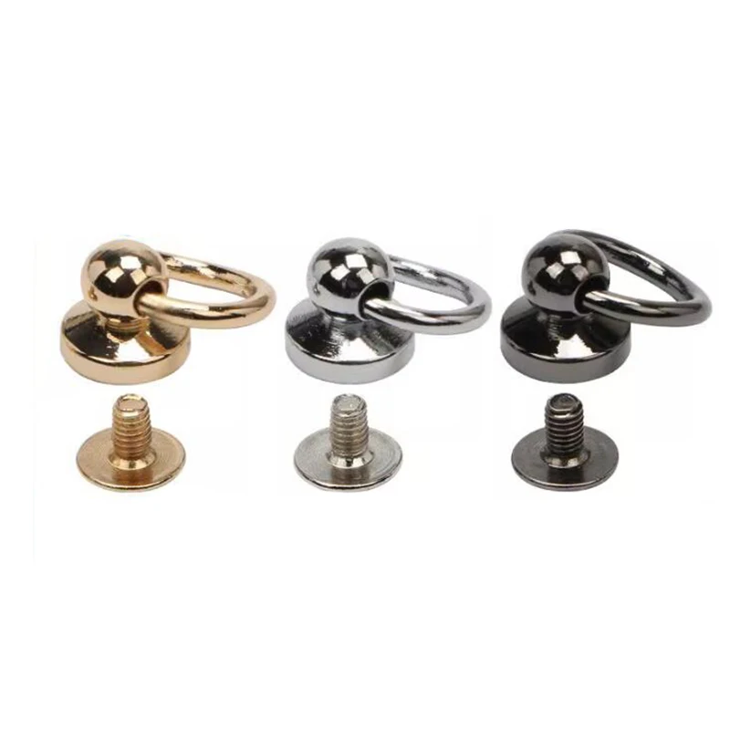 

Ball Post With Swivel O Ring Ring Stud With Screwback Screw Rivets