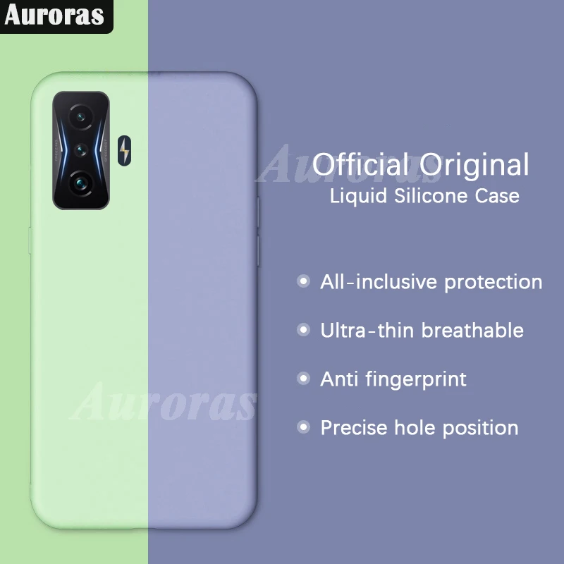 

Auroras For Xiaomi Poco F4 GT Phone Case Official Original Full Protection Soft Liquid Silicone For Mi Poco F4 GT Cover