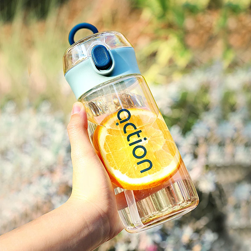 

Kids Portable Kawaii Cup Outdoor Sport Drinking Kettle Cute Water Bottle For Girl 450/600ml Tumbler With Straw Simple Travel Mug