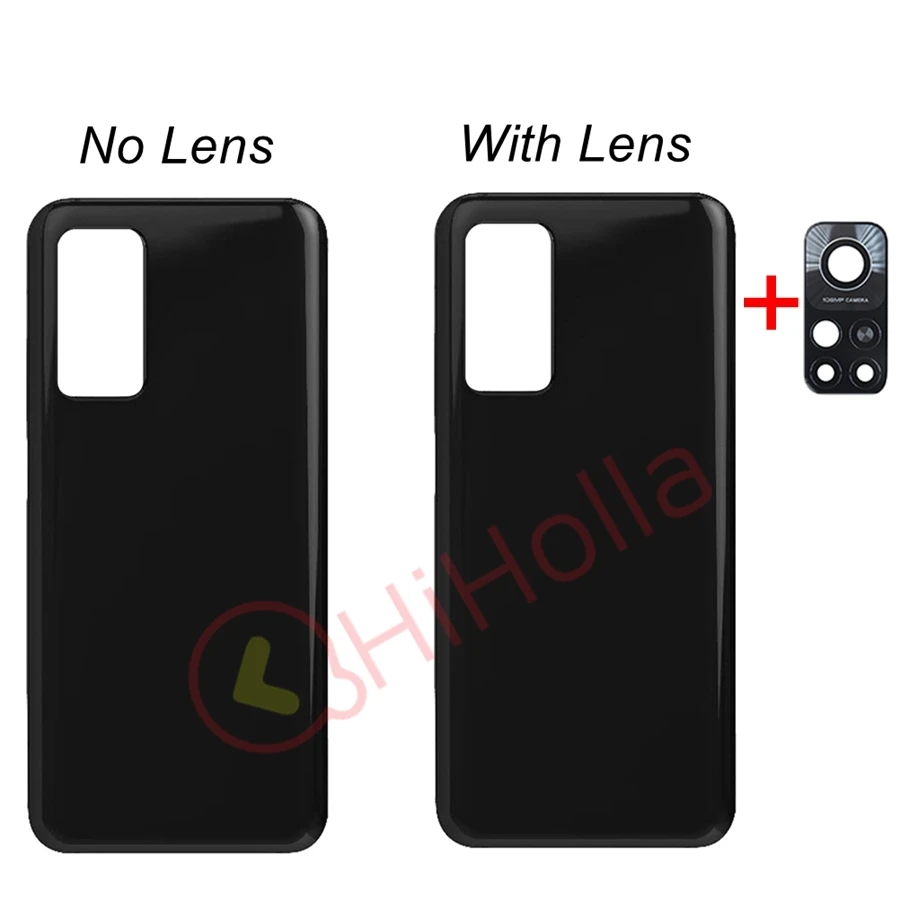 For Xiaomi Mi 10T Battery Cover Back Glass Panel Rear Door Housing Clear Case Pro Cover+Camera Lens Replacement | Мобильные телефоны