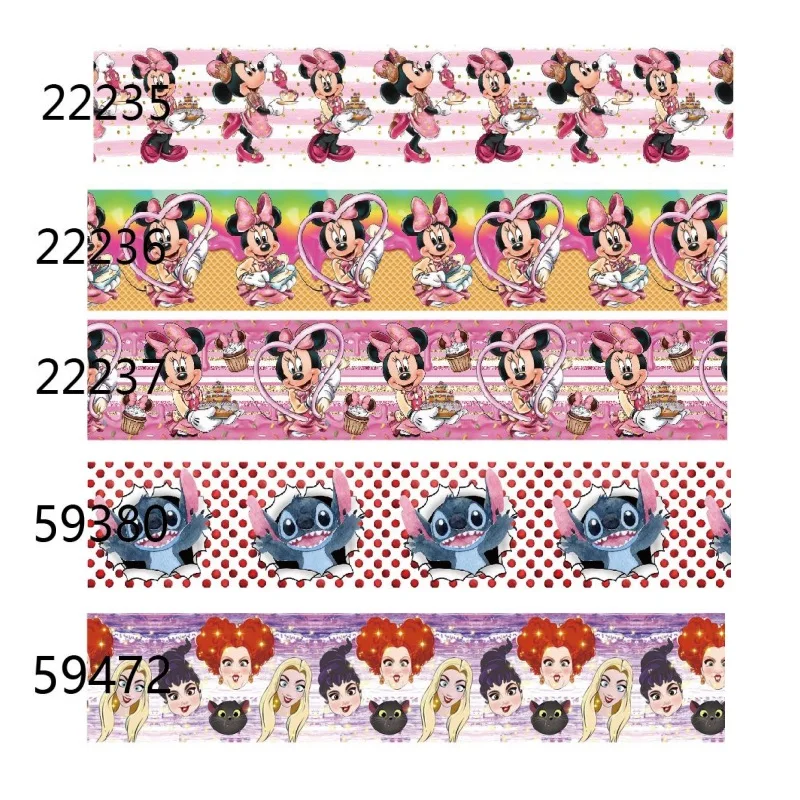 

10yards Disney Cupcake Minnie Pink Ribbon for Hairbows Gift Wedding DIY Craft Supplies Handmade Materials