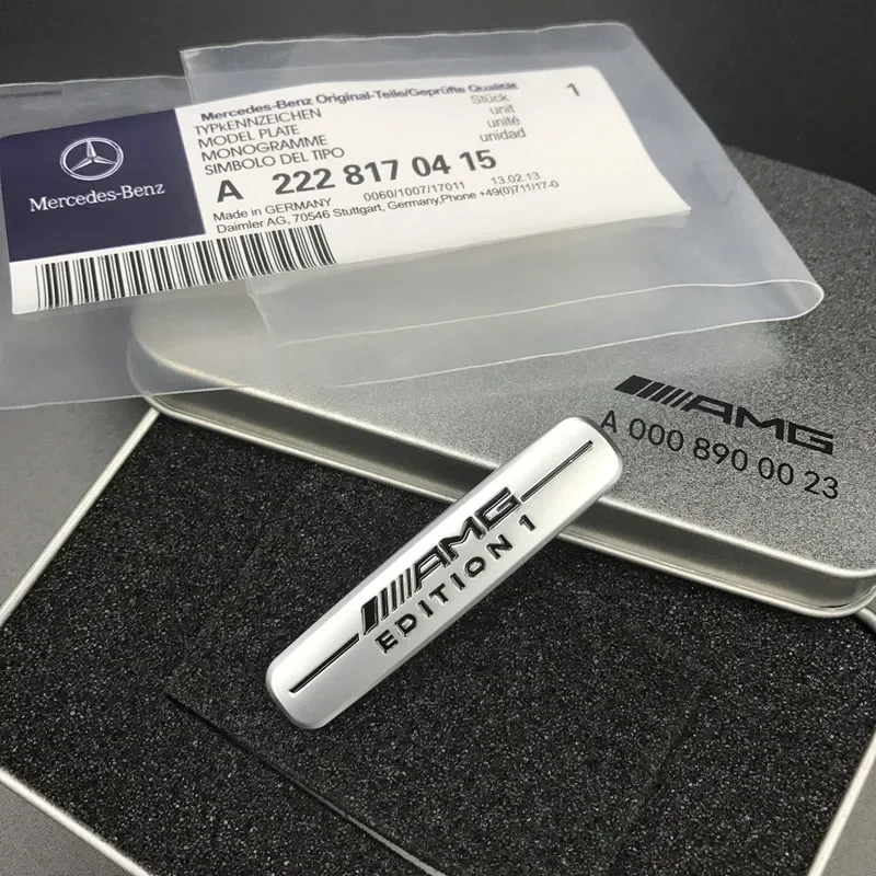 1 шт. алюминиевая наклейка на кузов автомобиля этикетка значка для Mercedes Benz AMG w204 w203