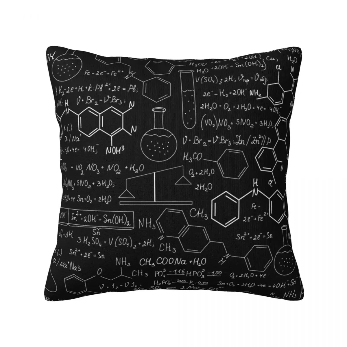 

Chemistry Blackboard Throw Pillow Cover Decorative Pillow Covers Home Pillows Shells Cushion Cover Zippered Pillowcase
