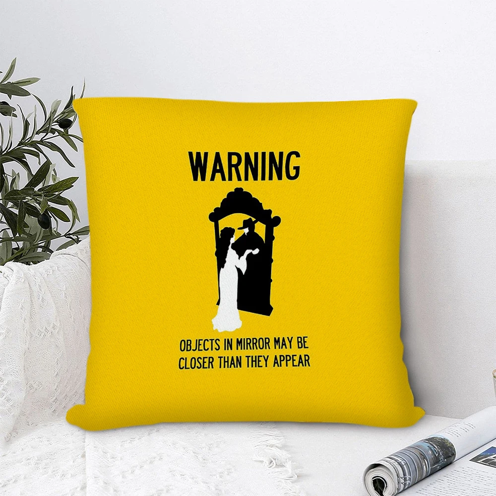 

Mirrors Warning Polyester Pillow Cover Decorative Pillows for Sofa Bedroom Pillow Cases Home Decor Cushion Covers 45*45cm