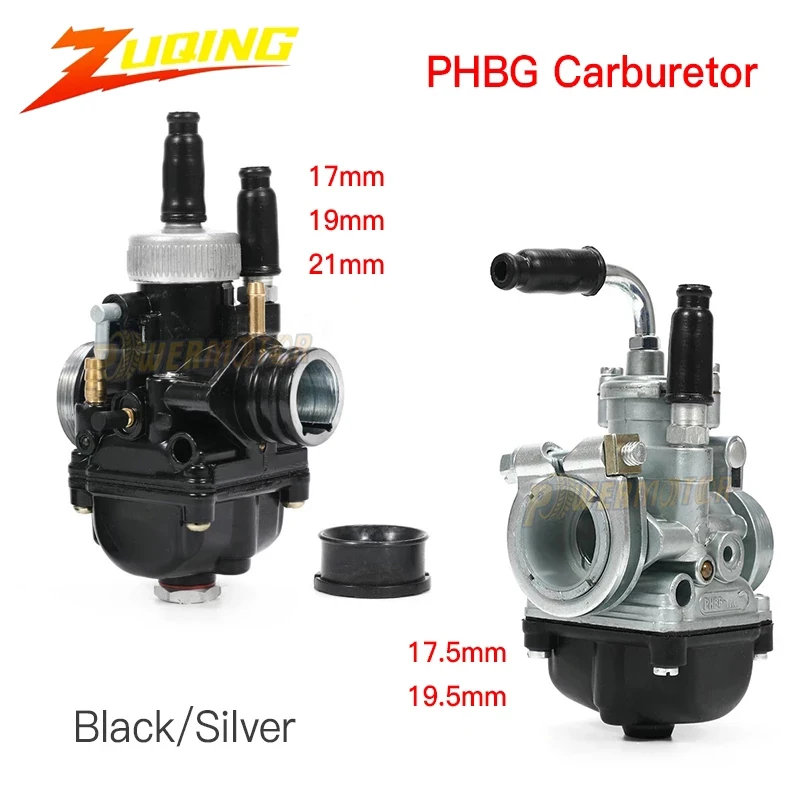 

For Dellorto PHBG 17 19 21 Carburetor 17.5 19.5mm Motocross Racing Carburetors 50-100cc 2 Stroke Engine Motorcycle Accessories